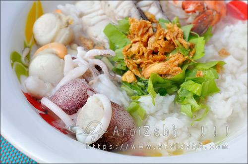 ปลาหมึกสักนิด ข้าวต้มจะได้ครบรส