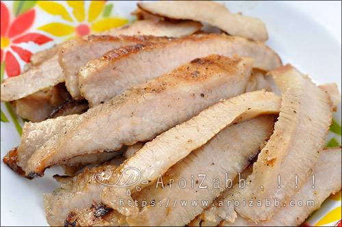 สูตรคอหมูย่าง วิธีทำอาหารง่ายๆ กินเอง