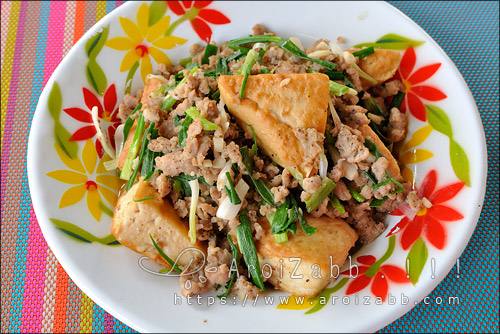 วิธีทำเต้าหู้ผัดหมูสับ สูตรอาหารทำง่ายๆ ทำกินเองได้