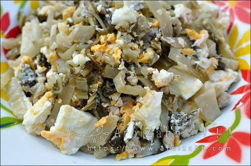 ผักกาดดองผัดไข่ วิธีทำเมนูอาหารง่ายๆ กินเอง