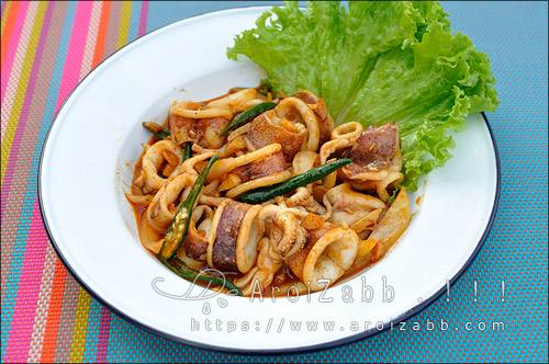 วิธีทำหมึกผัดน้ำพริกเผา เมนูอาหารง่ายๆ ทำกินเองได้