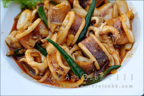 หมึกผัดน้ำพริกเผา วิธีทำเมนูอาหารง่ายๆ กินเอง