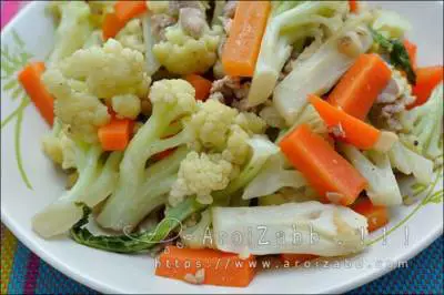 ผัดดอกกะหล่ำ วิธีทำเมนูอาหารง่ายๆ กินเอง