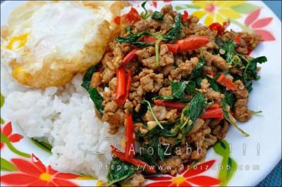 เมนูผัดกะเพราหมูสับ ทำง่ายๆ กินอร่อยๆ