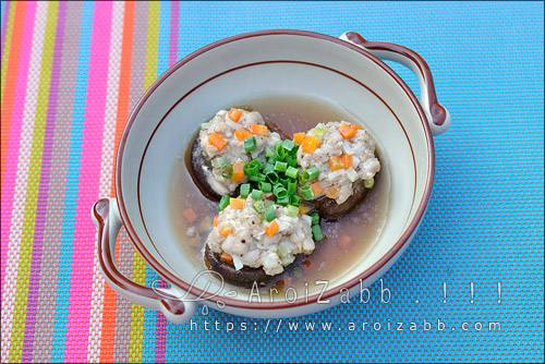 เห็ดหอมยัดไส้ หน้าตาแบบนี้ อร่อยนะ