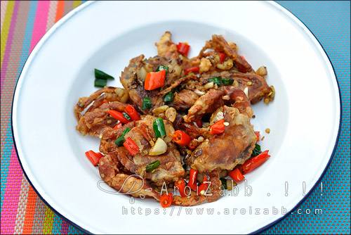 ปูนิ่มผัดพริกเกลือ ของดี มีน้อย แต่อร่อยนะ