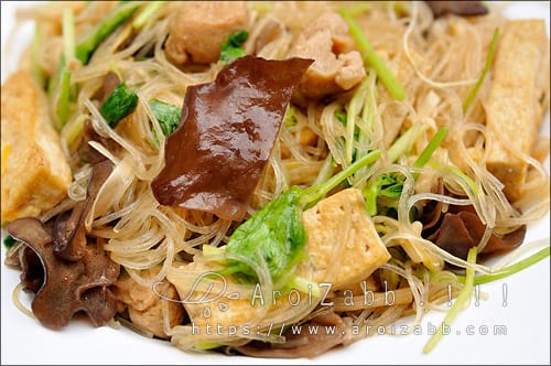 ผัดวุ้นเส้นเจ อาหารเจ อร่อยเพื่อสุขภาพ