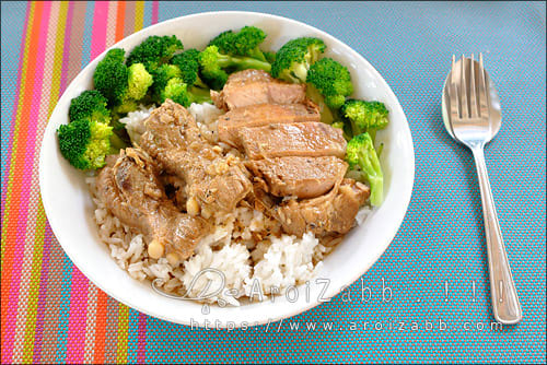 ข้าวซี่โครงหมูอบ จานเดียวอิ่ม ใครอยากเบิ้ล ต้องรอค่ะ
